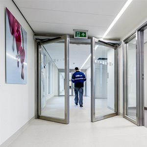 automatic swing door